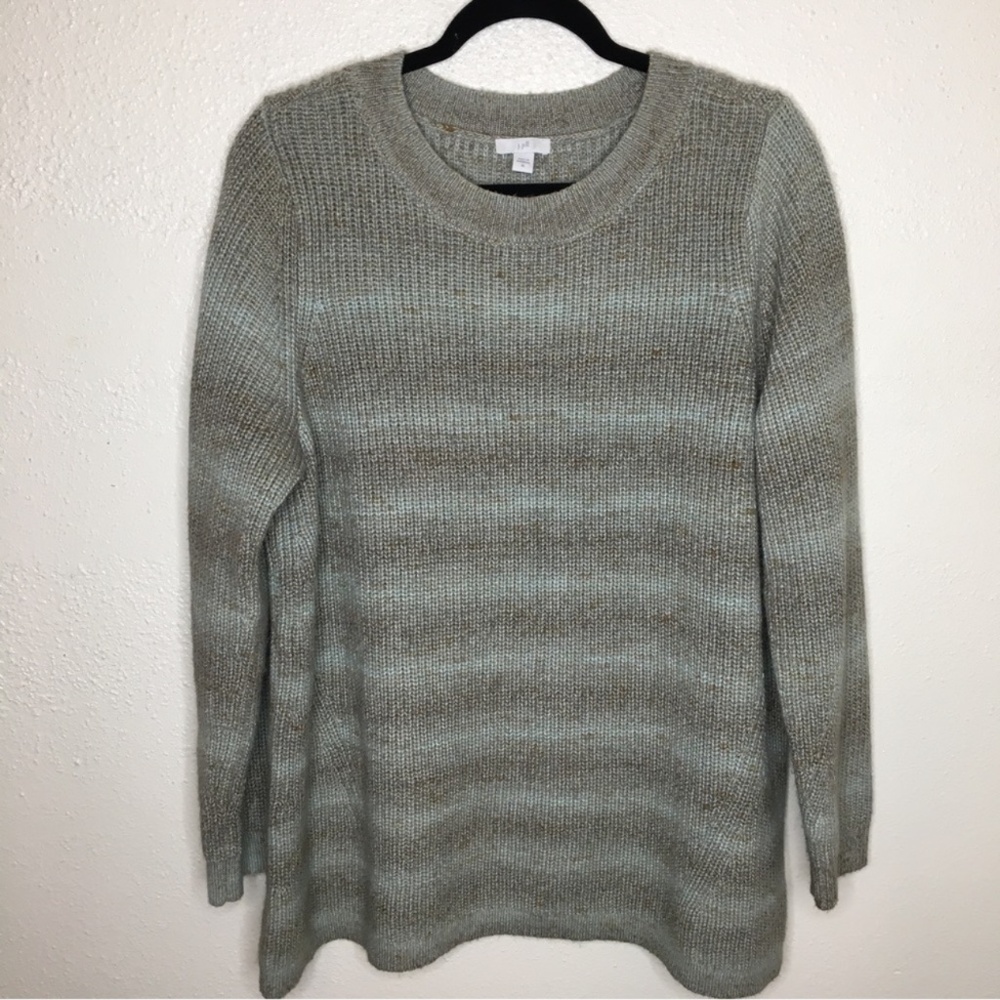 J. Jill Ribbed Long Sleeve Crewneck Sweater XL